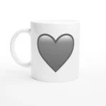 Grey Heart Mug
