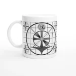B&W TV Test Chart - Mug