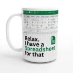 Spreadsheet Mug
