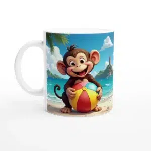 Monkey on the Beach Mug