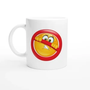 Little Yellow Things Not Welcome Emoji Mug