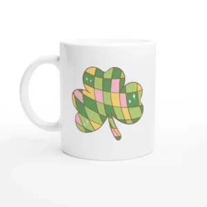 Plaid Leaf Clover Mug