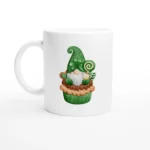 Green Gnome Cupcake Mug