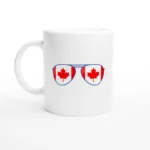 Shades of Red and White Mug