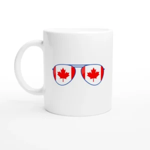 Shades of Red and White Mug