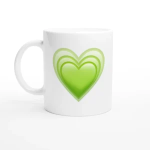Layered Green Heart Mug