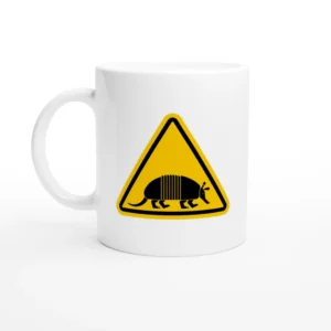 Caution: Armadillo Crossing Mug
