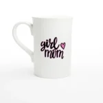 Girl Mom Porcelain Slim Mug