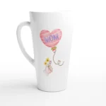 Mom Heart Balloon 17oz Latte Mug
