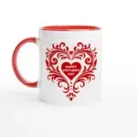 Happy Mother's Day Ceramic Mug with Red