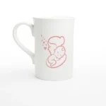 Mom and Baby Porcelain Slim Mug