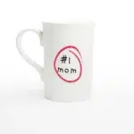 #1 Mom Porcelain Slim Mug