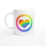 Rainbow Heart Mug