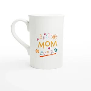 Best Mom Ever Crayon Porcelain Slim Mug