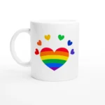 Rainbow Hearts Mug