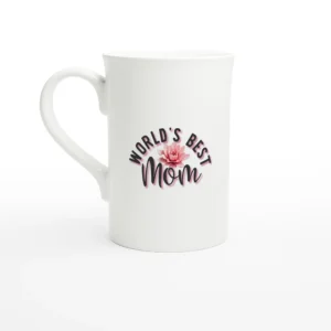 World's Best Mom Porcelain Slim Mug