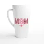 Mom Heart Latte Mug