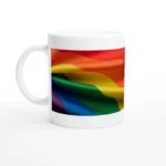 Fabric Rainbow Flag Mug