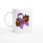 Purple Ribbon Mug