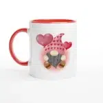 Valentine Heart Gnome Ceramic Mug