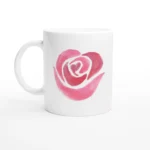 Loving Pink Rose Ceramic Mug