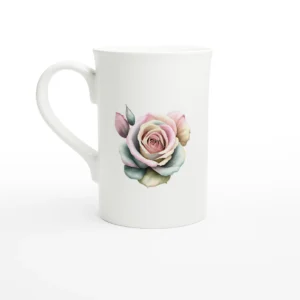 Delicate Rose Porcelain Mug