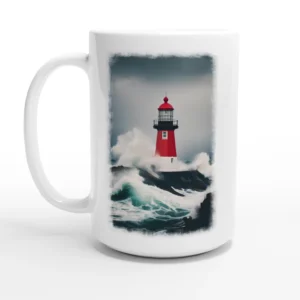 Seaside Lighthouse Ceramic Mug