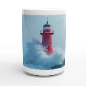Seaside Lighthouse Ceramic Mug 3
