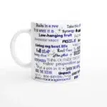 Over-Used Buzzwords 11oz Ceramic Mug - Blue