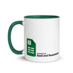 Powered By Excel - Ceramic Coffee Mug with Colour | Office Workplace Humour