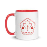 "Canada Maple Leaf Badge" Toque Graphic Two-Tone Ceramic Coffee Mug