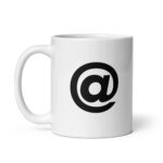 The Bold @ White Glossy Coffee Mug