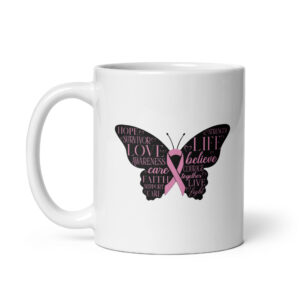 Love Life Fight Cancer - White Ceramic Coffee Mug