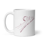 Recovery Is A Journey - Winding Road White Glossy Recovery Mug – Sobriety Gift