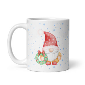 Gnomes of Christmas 6 - White Glossy Ceramic Seasonal Coffee Mug