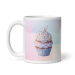 Cupcake Celebration – White Glossy Ceramic Coffee Gift Mug