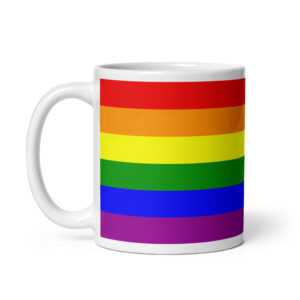 Colours of the Rainbow – White Glossy Ceramic Coffee Gift Mug