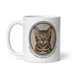 Working Hard For My Cat's Lifestyle - White Ceramic Coffee Mug