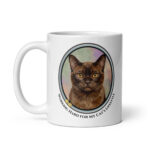 Working Hard For My Cat's Lifestyle - White Ceramic Coffee Mug