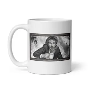 Yippee Ki Yay Coffee Time - White Glossy Ceramic Coffee Mug
