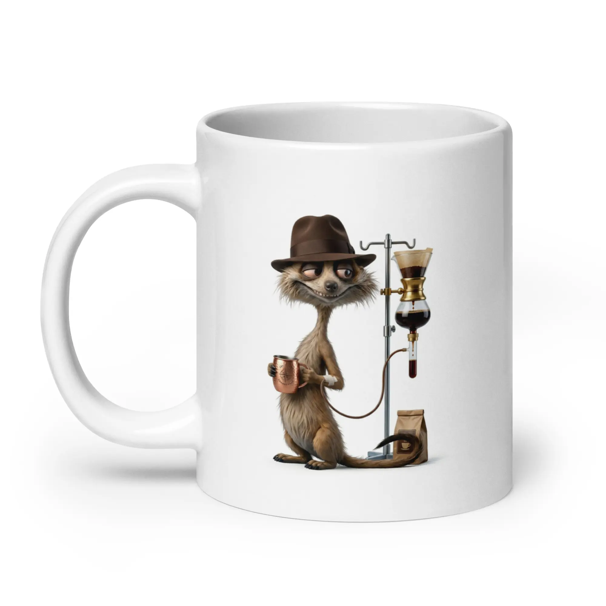 Coffee Time - White Glossy Ceramic Coffee Mug - Image 7