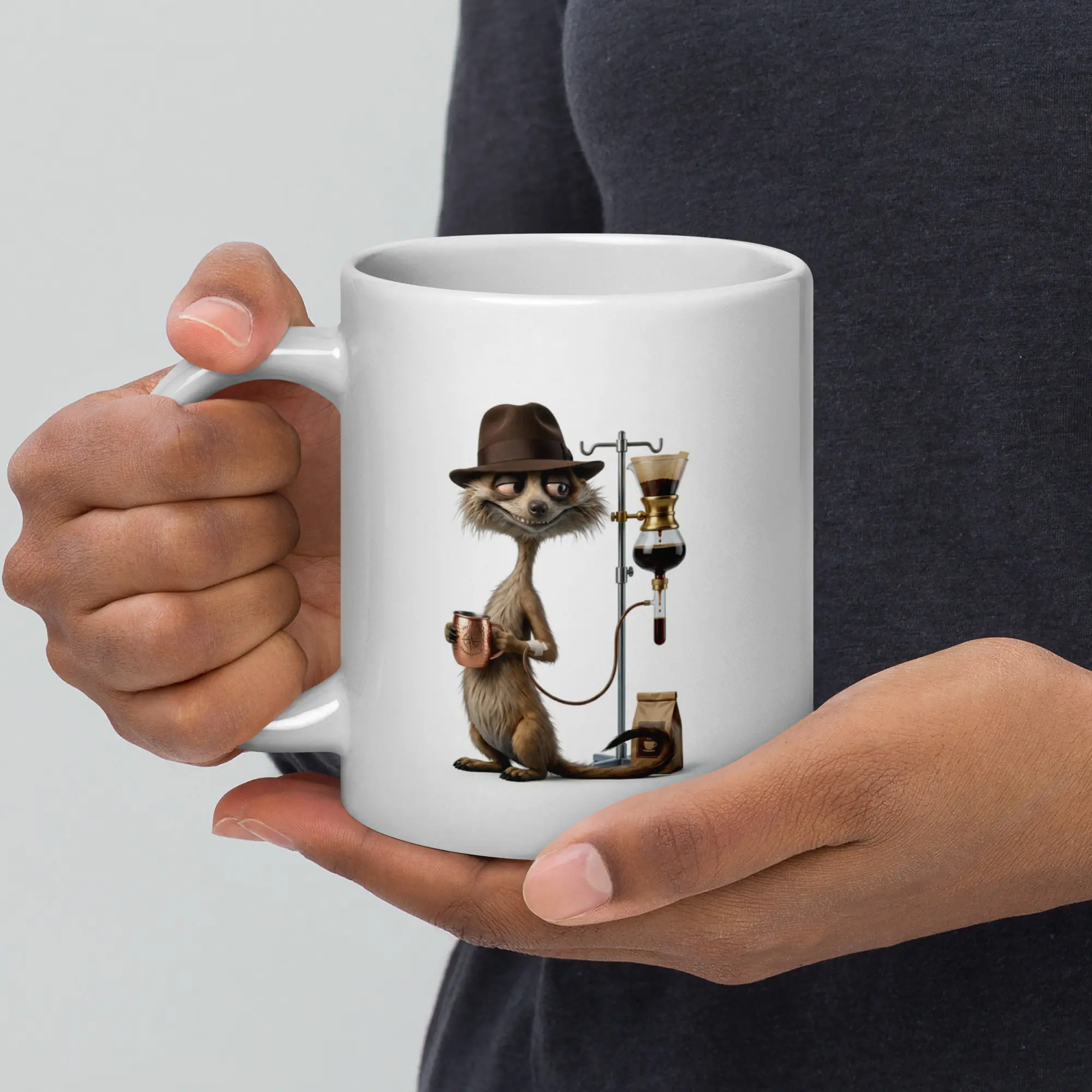Coffee Time - White Glossy Ceramic Coffee Mug - Image 11