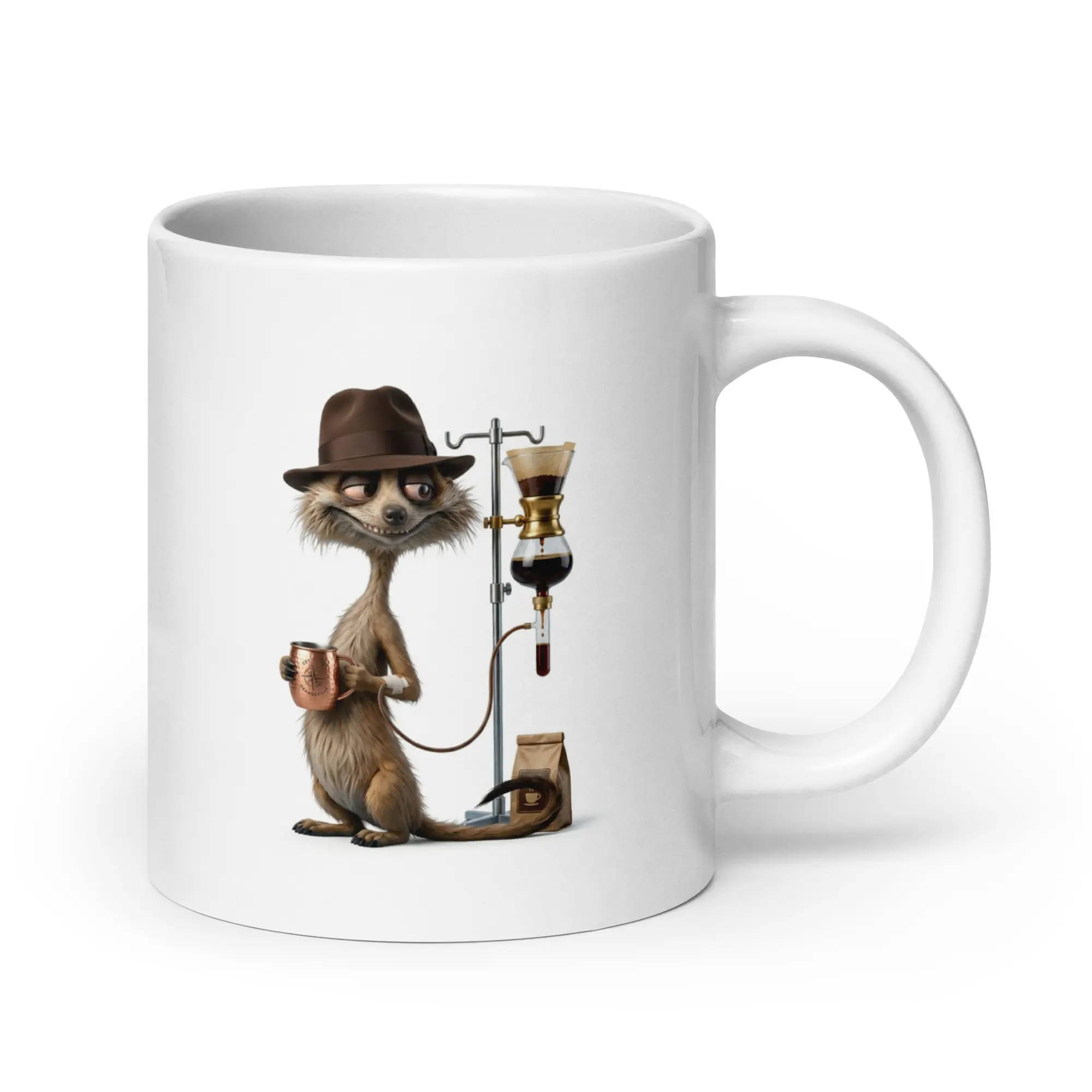 Coffee Time - White Glossy Ceramic Coffee Mug - Image 8