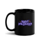 Happy Halloween Black Glossy Mug