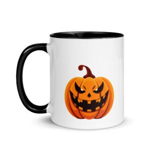 Unfriendly Jack O Lantern - Mug with Colour