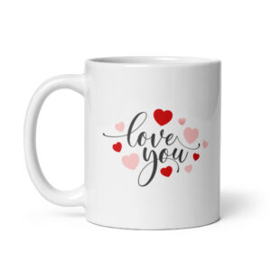 Love You - White glossy mug