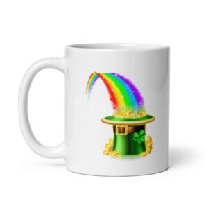 The End of the Rainbow - White glossy mug