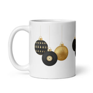 Vinyl Record Christmas Mug – A Musical Twist on Holiday Decorations