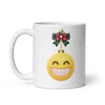 Emoji Christmas Ornament - White glossy mug