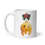 Emoji Christmas Ornament - White glossy mug